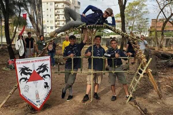 Campeonato Escoteiro de Pioneirias reúne 400 jovens em Contagem