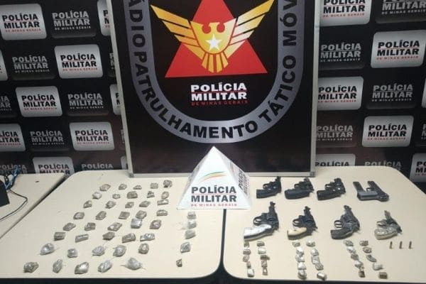 PM apreende oito armas com adolescente em Contagem