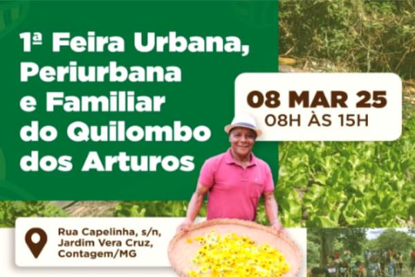 Quilombo dos Arturos promove 1ª Feira Urbana, Periurbana e Familiar 