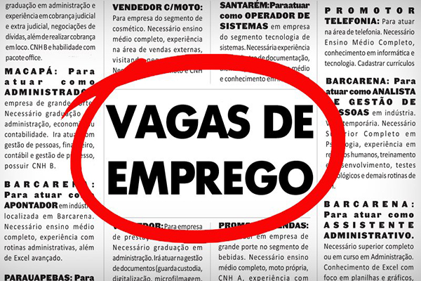 Vagas ofertadas pelo Sine-Contagem chegam a 37, nesta quarta-feira