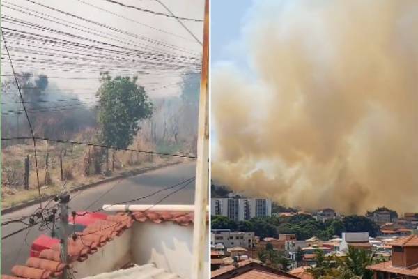 Incêndios em Contagem ameaçam residências e causam pânico