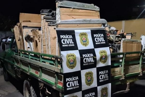 Carga furtada no Triângulo Mineiro é encontrada em Contagem