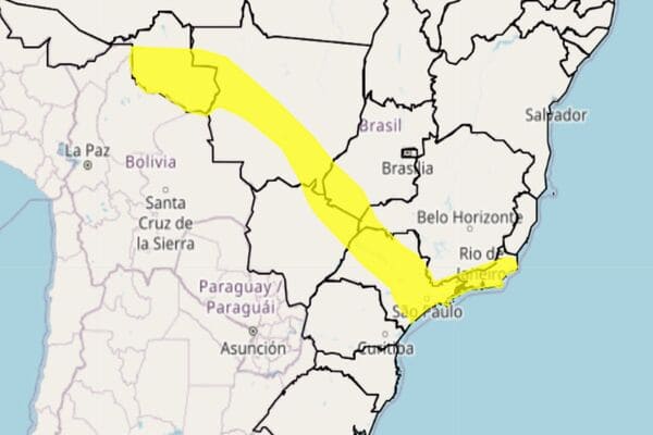 INMET emite alerta amarelo para declínio de temperatura