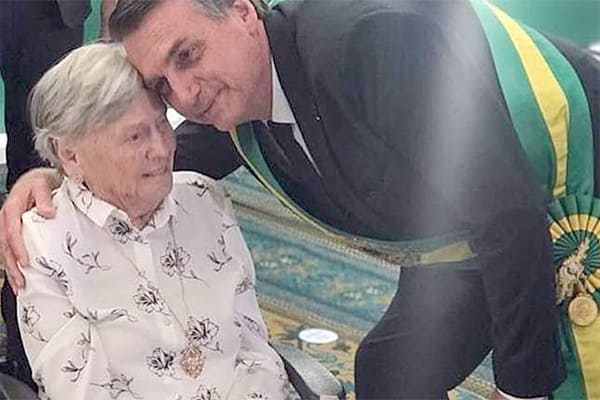 Olinda Bonturi Bolsonaro morre aos 94 anos, em São Paulo