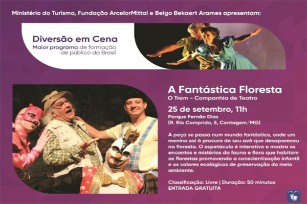 A Fantástica Floresta, teatro em Contagem