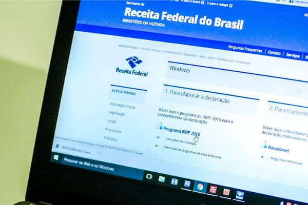 Programa para receber declaração do IR estará disponível na segunda-feira