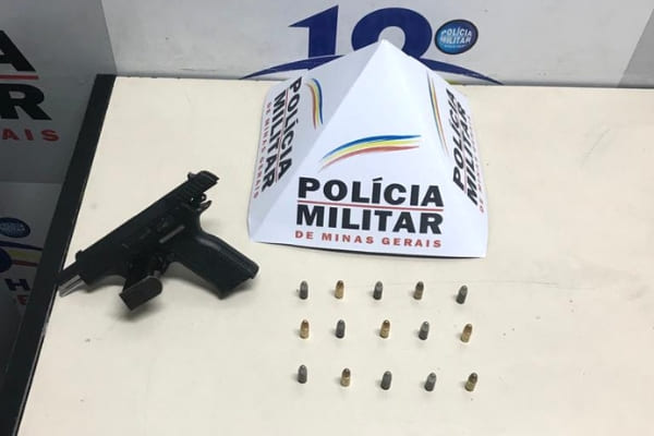 Adolescente é apreendido com pistola 9 mm em Contagem