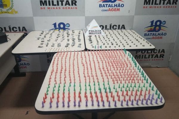 Carregamento de drogas é interceptado pela polícia em Contagem