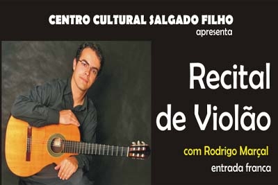 Ricardo Marçal se apresenta no Centro Cultural Salgado Filho